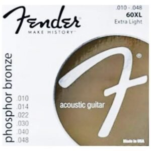 Fender 60XL Phosphor Bronze Acoustic Guitar Strings Extra Light