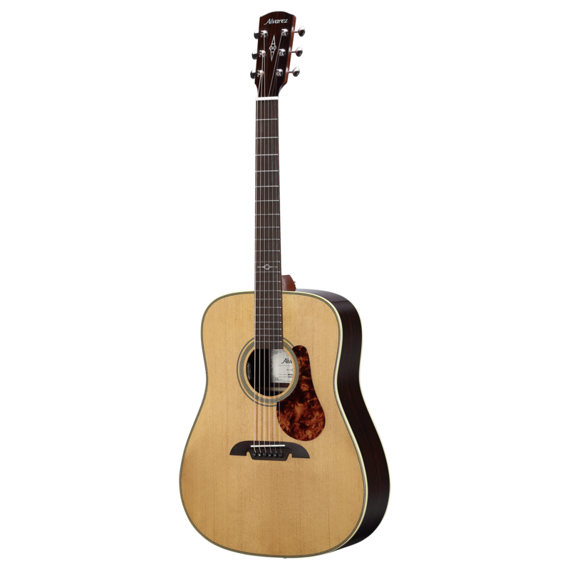 Alvarez Masterworks MD70e Herringbone Dreadnought Acoustic Electric Guitar - Image 6