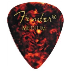 Fender Classic 351 Shape Celluloid Pick Medium Shell 12 Pack