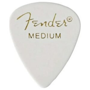 Fender Classic 351 Shape Celluloid Pick Medium White 12 Pack