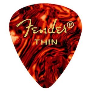 Fender Classic 351 Shape Celluloid Pick Thin Shell 12 Pack