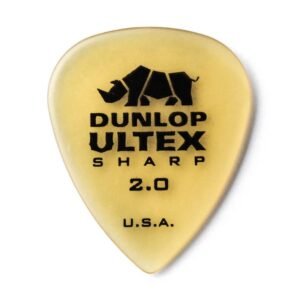 Dunlop Ultex Sharp 2.0mm Guitar Picks 6 Pack