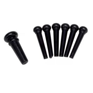D'Andrea Black Bridge Pin Set of 6 with End Pin