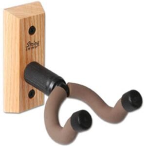String Swing Guitar Keeper Oak Wall Mount Hanger