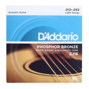 D'Addario EJ16 Phosphor Bronze Acoustic String Set 12-53