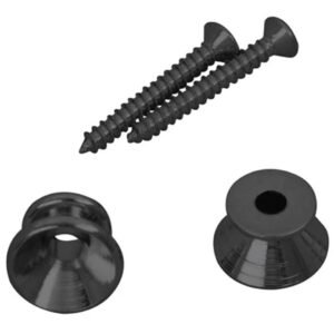 D'Andrea Black Strap Buttons 2 Pack with Felts