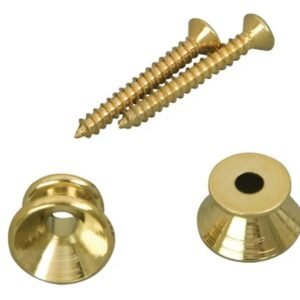 D'Andrea Gold Strap Buttons 2 Pack with Felts