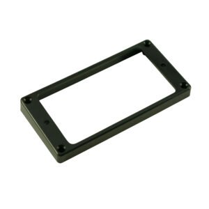 WD Flat Plastic Humbucker High Height Pickup Mounting Ring Black Single