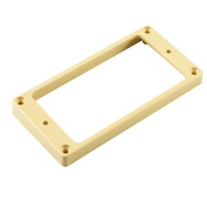 WD Flat Plastic Humbucker High Height Pickup Mounting Ring Cream Single