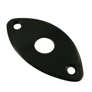WD Football 1/4" Jack Plate Black Single