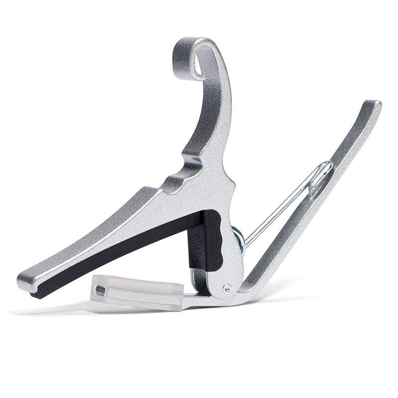Kyser 6 String Acoustic Guitar Quick Change Silver Capo - Image 2
