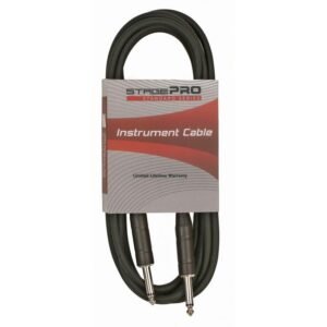 StagePro Standard Series 10' Instrument Cable Straight 1/4"-1/4"