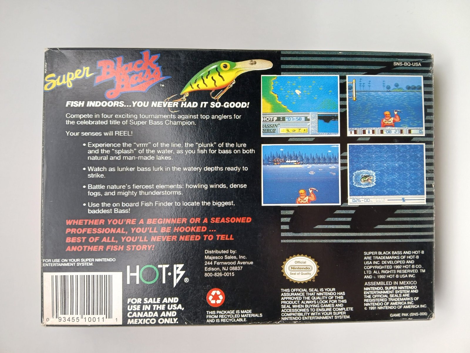 Super Black Bass Super Nintendo SNES Complete In Box - Image 2