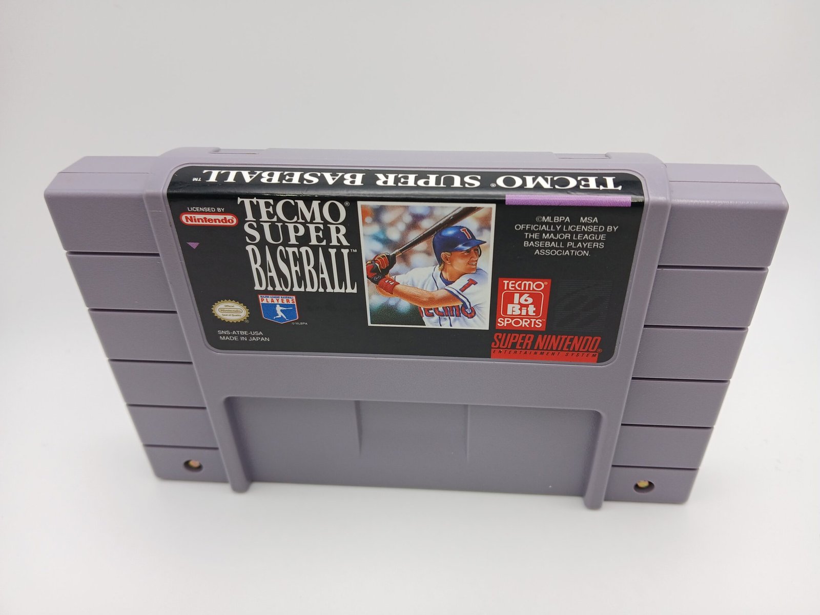 Tecmo Super Baseball Super Nintendo SNES Game Cartridge Only