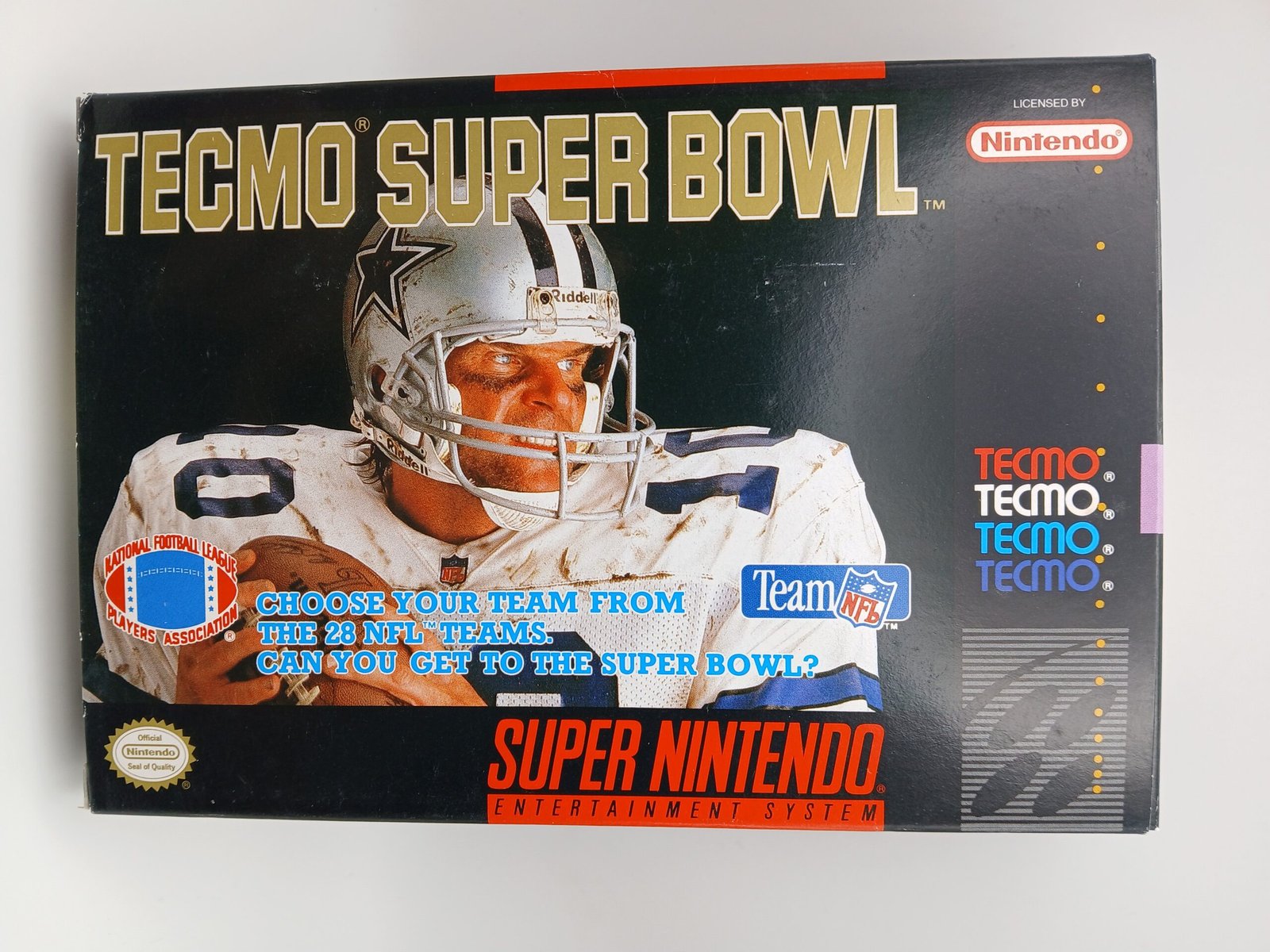 Tecmo Super Bowl Super Nintendo SNES Complete in Box