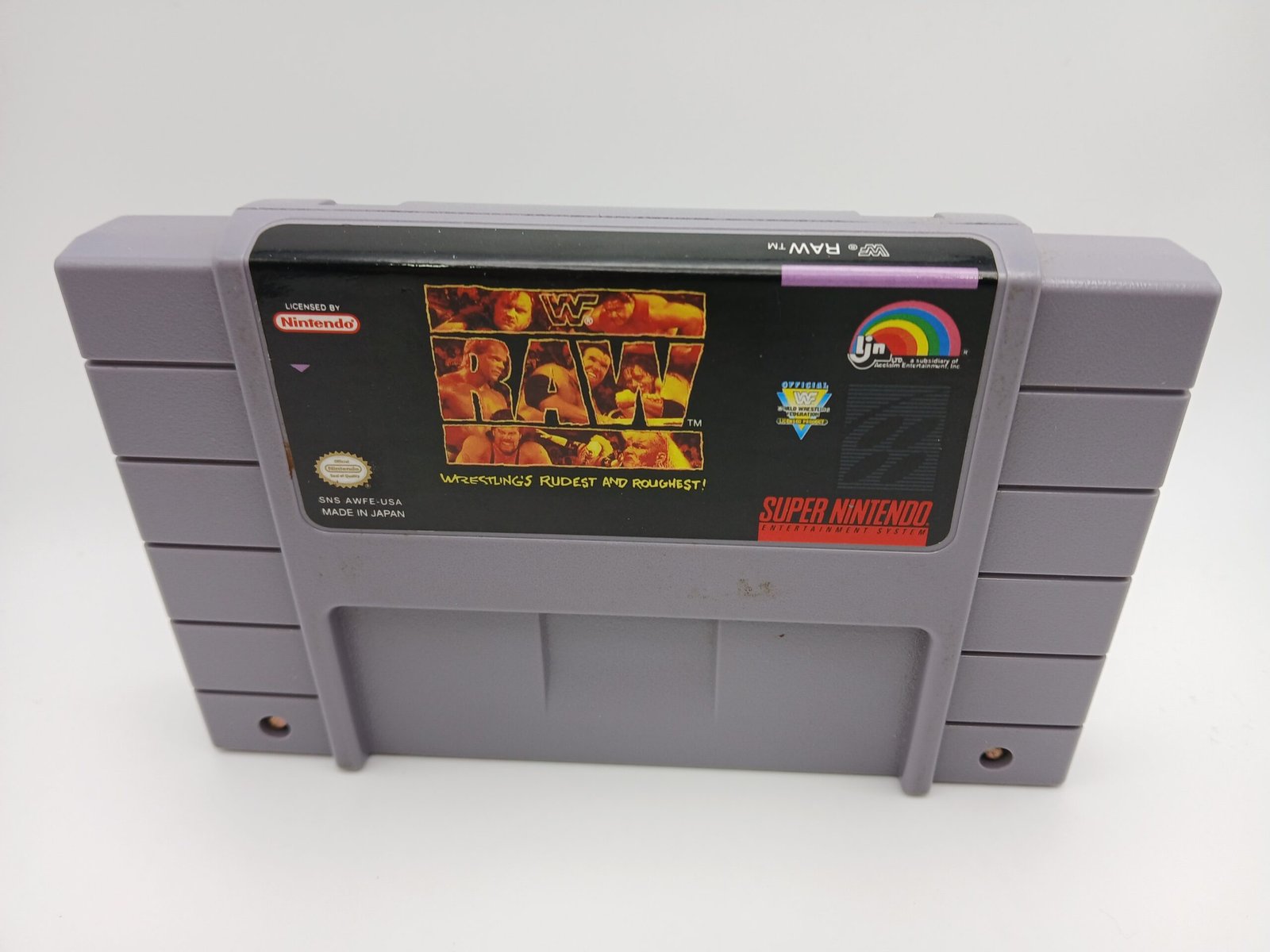 WWF Raw Super Nintendo SNES Game Cartridge Only