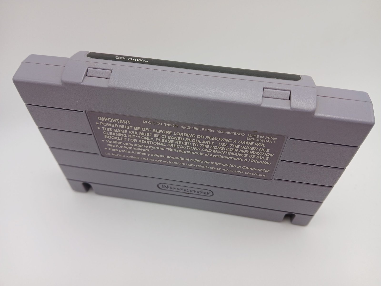 WWF Raw Super Nintendo SNES Game Cartridge Only - Image 2