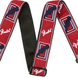Fender Red-White-Blue Logo Guitar Strap 2in