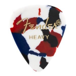 Fender Classic 351 Shape Celluloid Pick Heavy Confetti 12 Pack