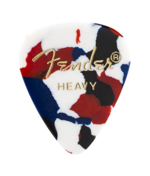 Fender Classic 351 Shape Celluloid Pick Heavy Confetti 12 Pack