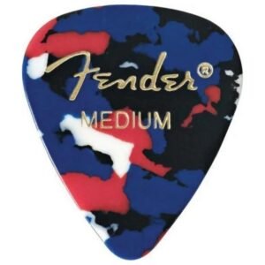 Fender Classic 351 Shape Celluloid Pick Medium Confetti 12 Pack
