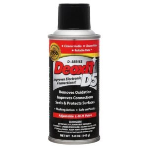 CAIG DeoxIT D5 Electrical Contact Cleaner and Luibricant 5% Spray 5 oz