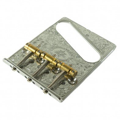 Gotoh Luxury Mode Chrome Telecaster Bridge with Brass Saddles
