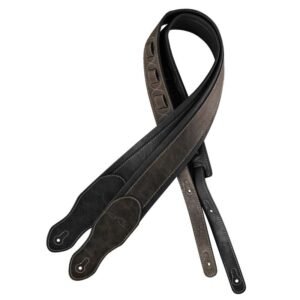 Union Station Padded Brown Faux Leather Guitar Strap
