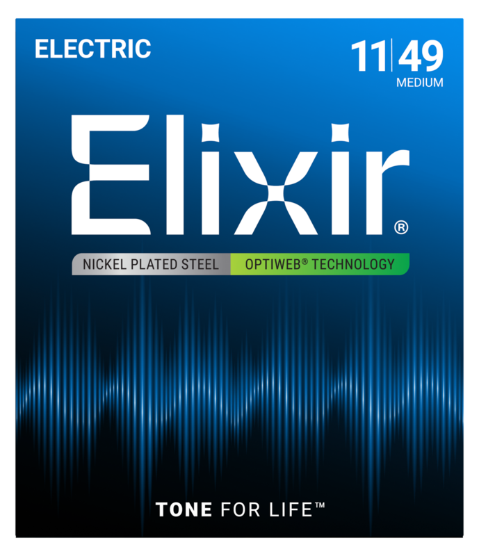 Elixir Optiweb Medium Electric Guitar Strings 11-49
